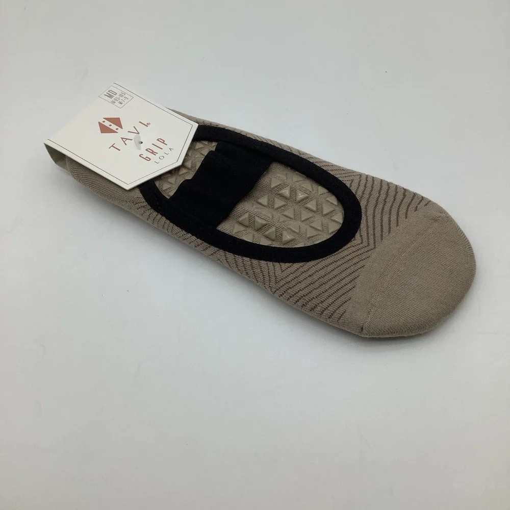 Tavi Grip Lola Socks Shitake Geo Womens Yoga‎ Pilates Barre Size Medium New
